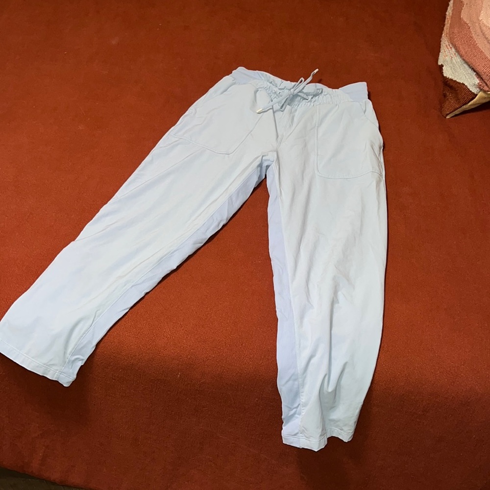Lululemon Cropped Powder Blue Pants